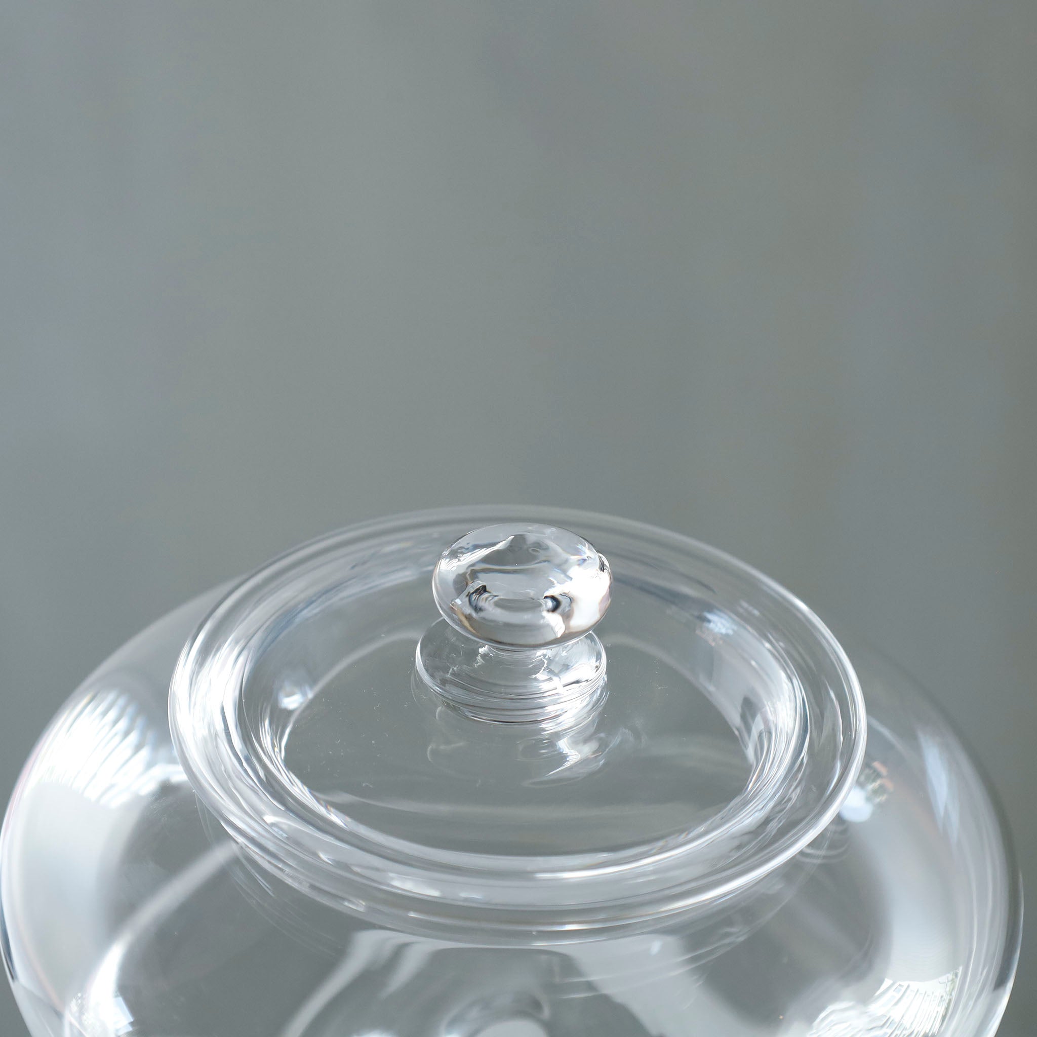 ●26-TE-116 Futamono (Lidded Jar) CLEAR