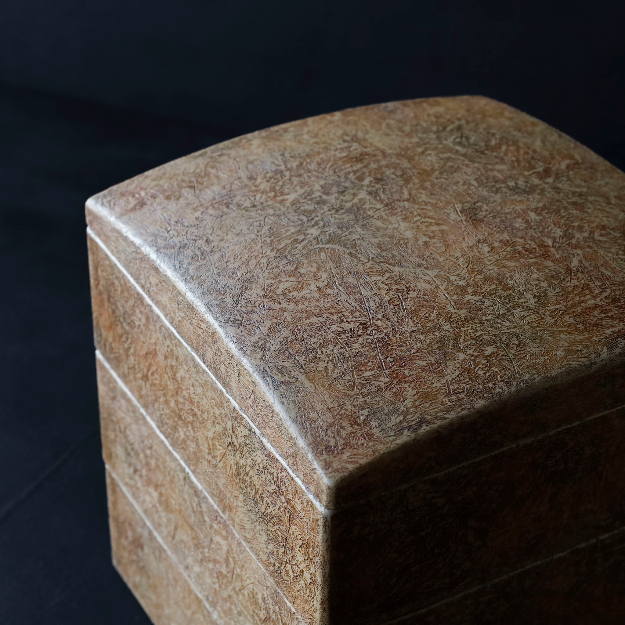 26-AS-77 Yodan-jubako (4-tiered Lacquered Box) – White