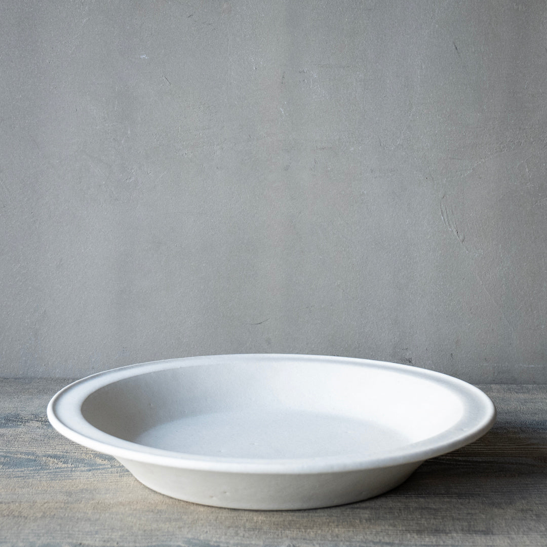 ●25-AF-30 リム皿(深)24cm 白 A