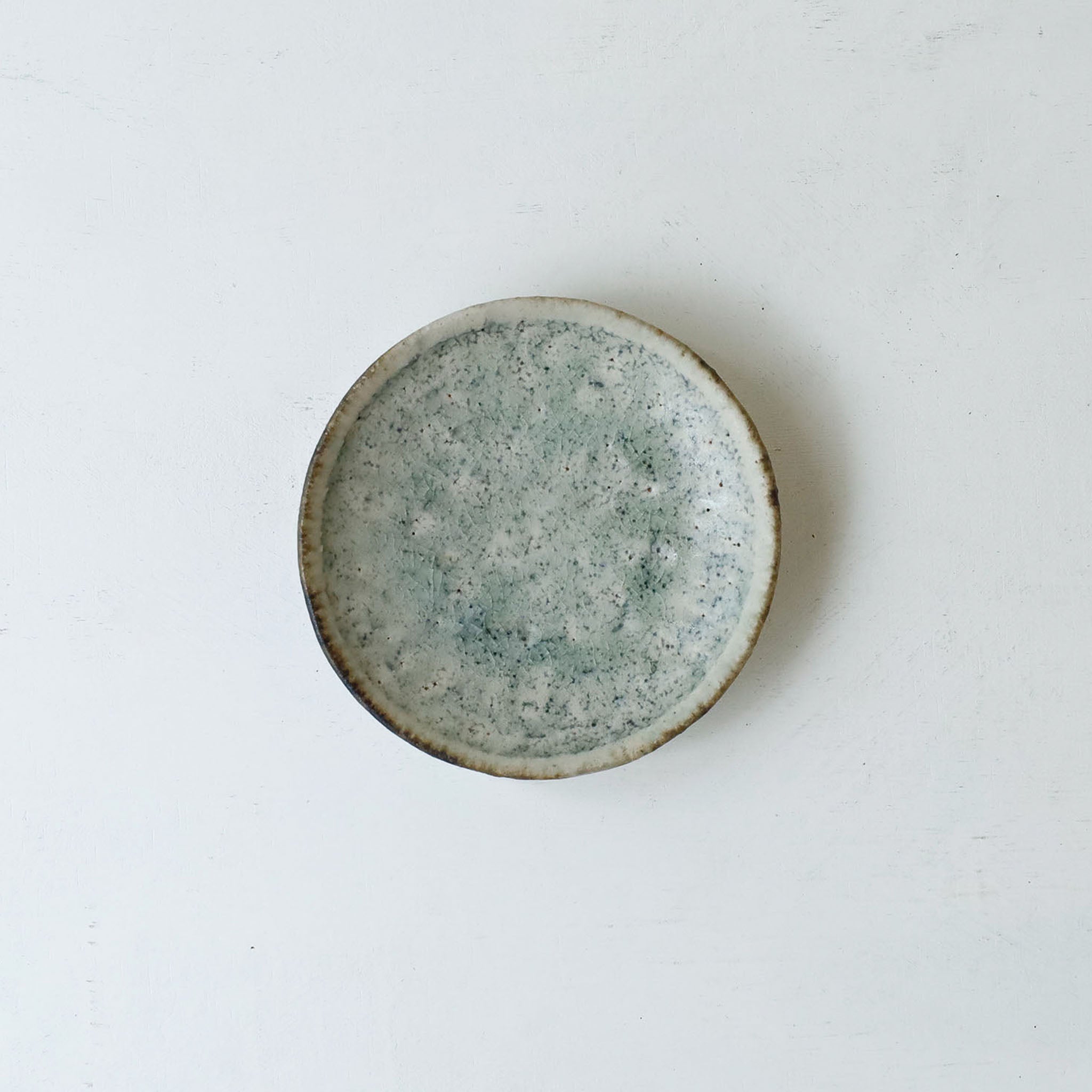 ●26-NT-39 Ash-Glazed Kohiki Mamezara (Mini Plate / φ100)