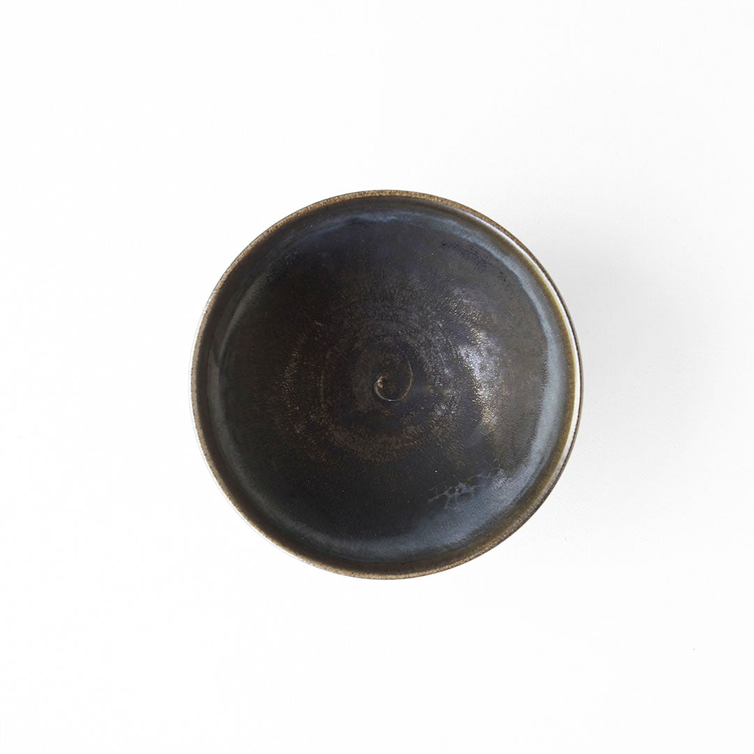 Yukiko Kiln Rice Bowl "Kuro (Black)-Karatsu"