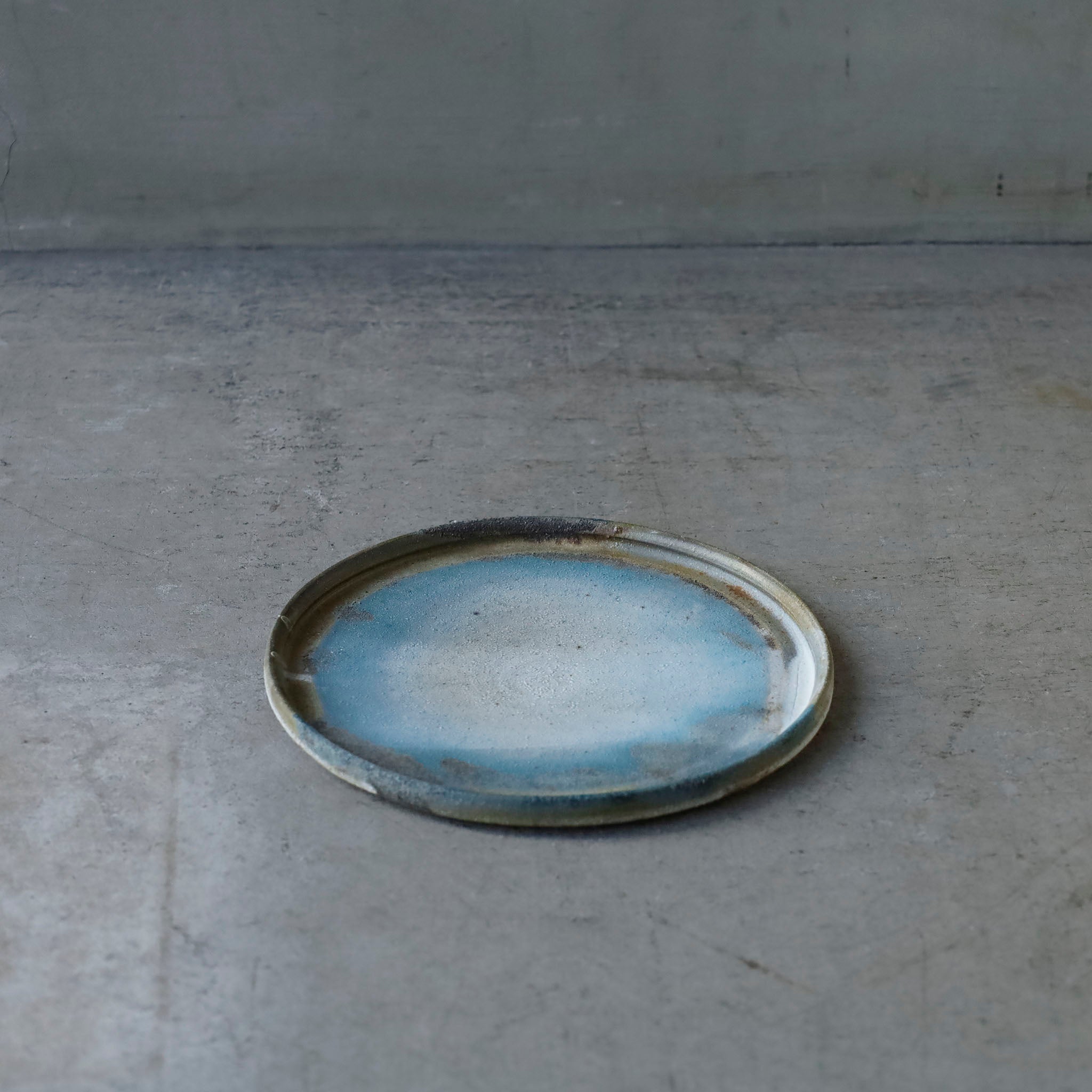Etsuji Noguchi / White Rust, Medium Plate (approx. 18cm) E