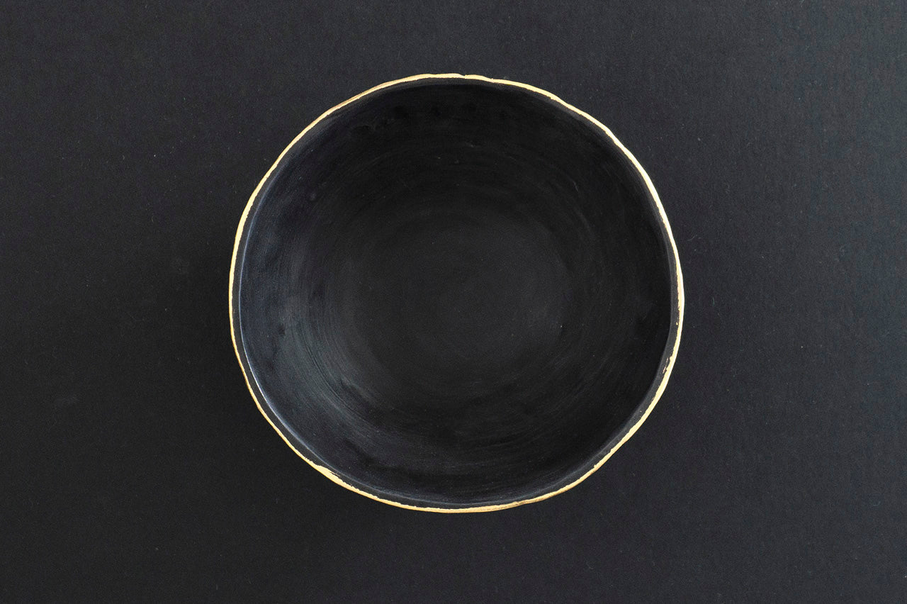 ◆Teppei Terada - KUROgane TALL BOWL 120 (Gift Set of 2)