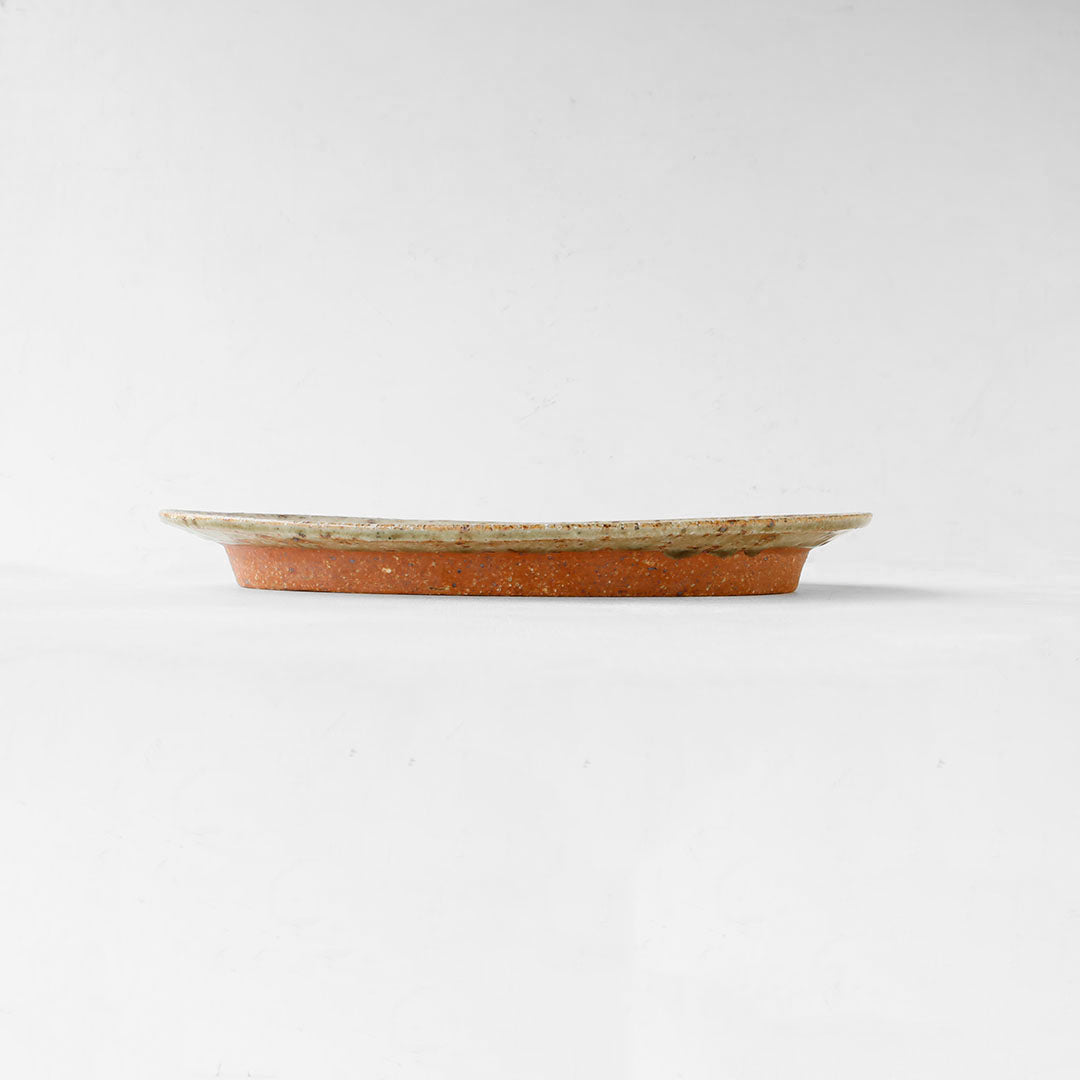 Miyagi Pottery Oval L Blue Glaze