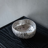 池田優子 茶盌 銀・白金彩