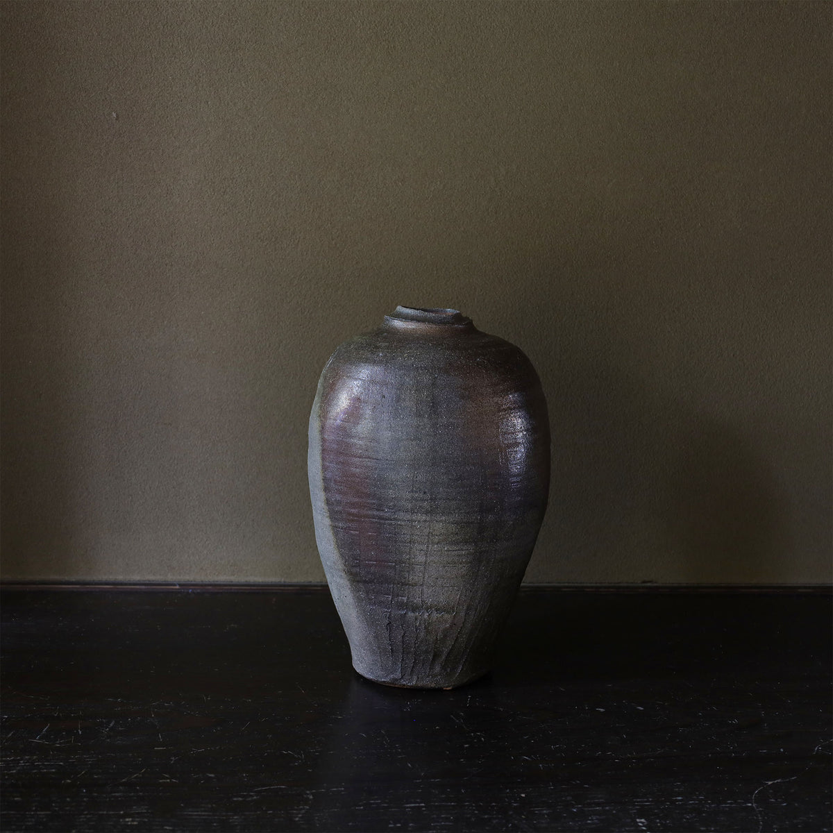 26-25 Shiro Shimizu, Nishikawa Clay, Yakishime Jar
