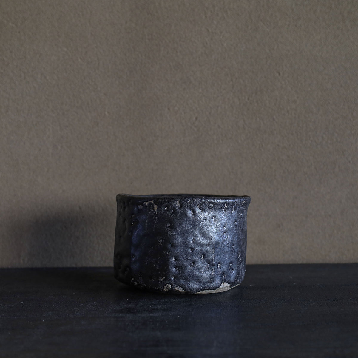 25-34清水志郎 八坂篠土湯川石釉茶碗