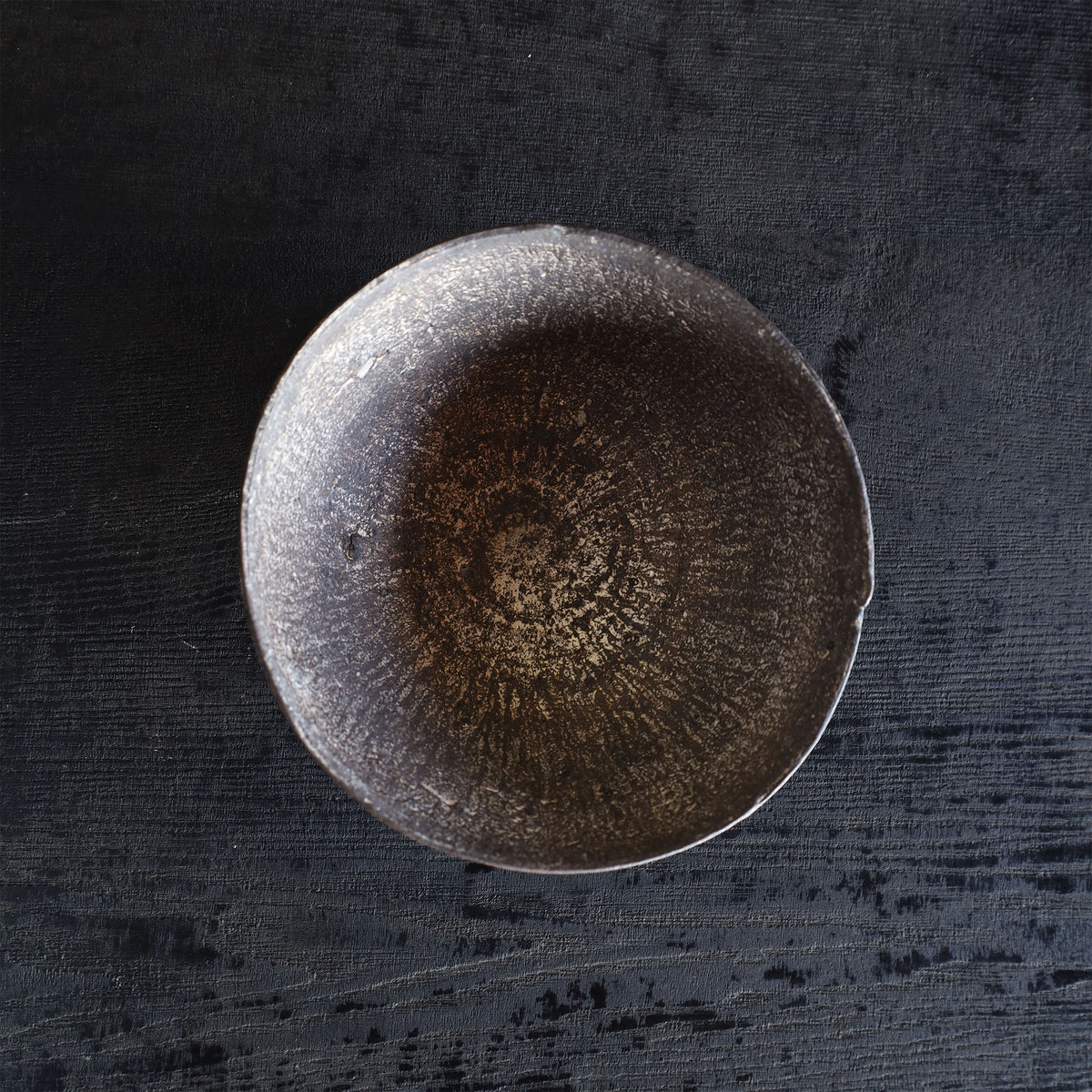 25-10S Shiro Shimizu, Umamachi Clay, Silver-Decorated Chawan