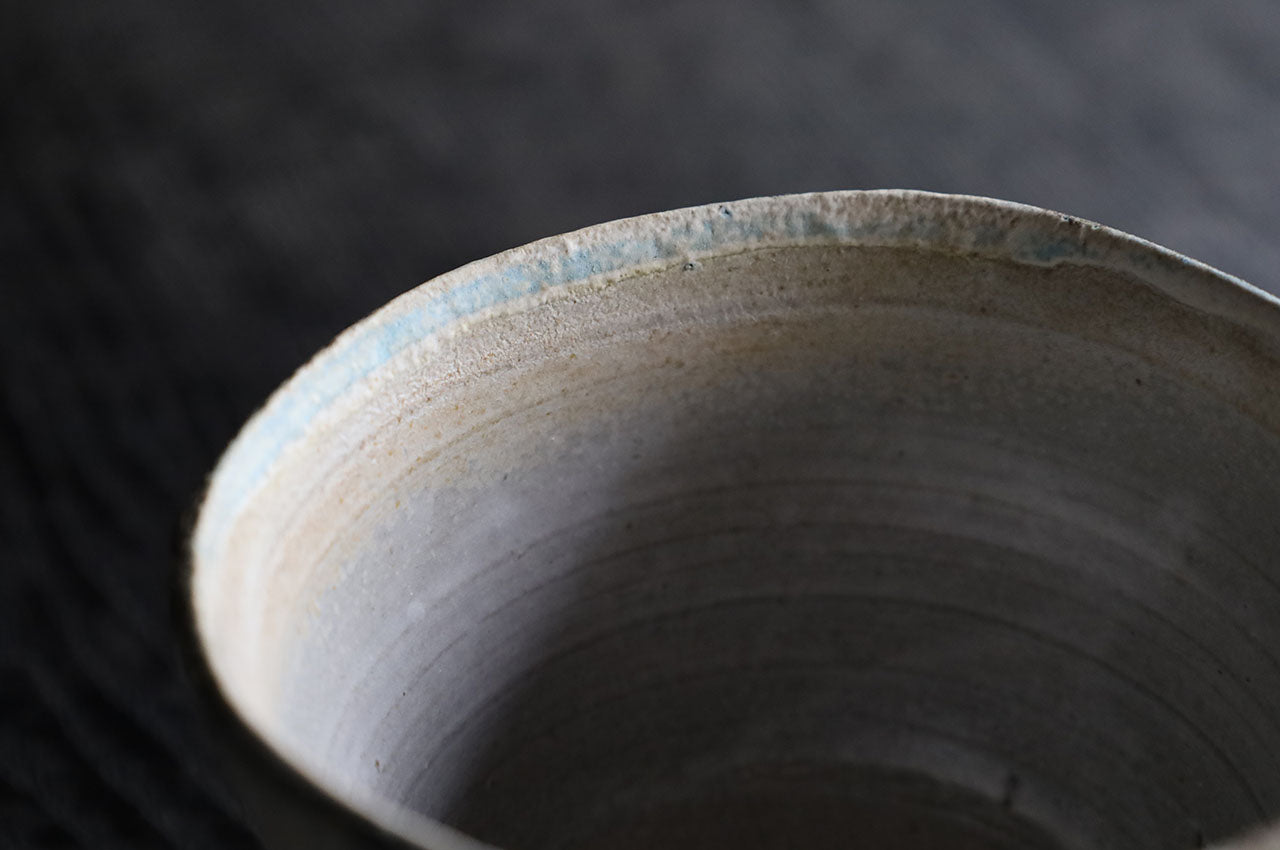 Etsuji Noguchi / Hakumentori Chawan (Faceted White Tea Bowl)