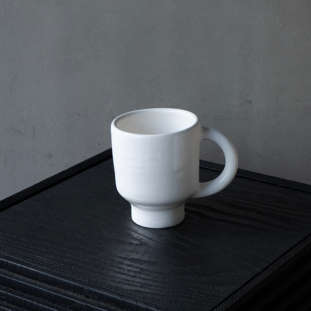 25-10S やまほん陶房 白釉カップ A