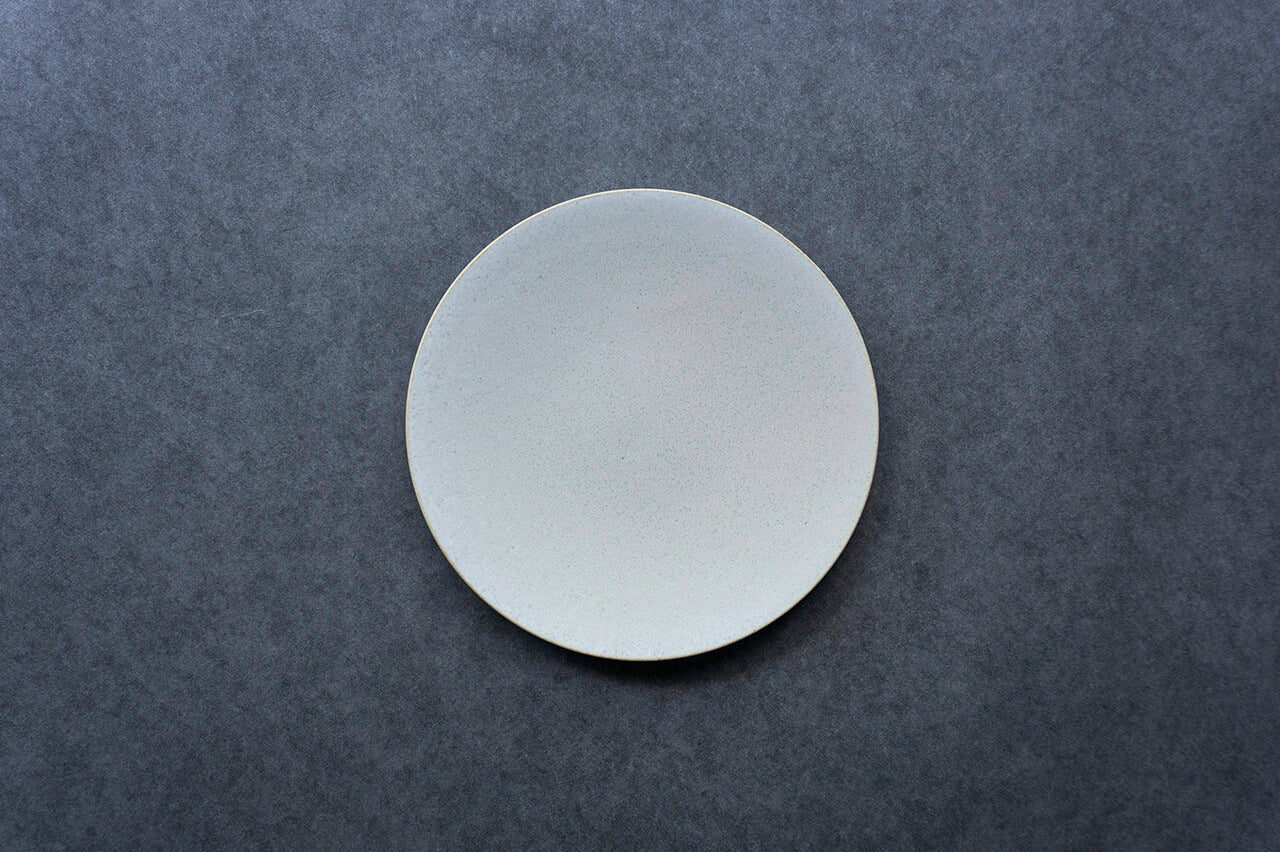 安藤由香 6寸皿 フラットリム なし BG