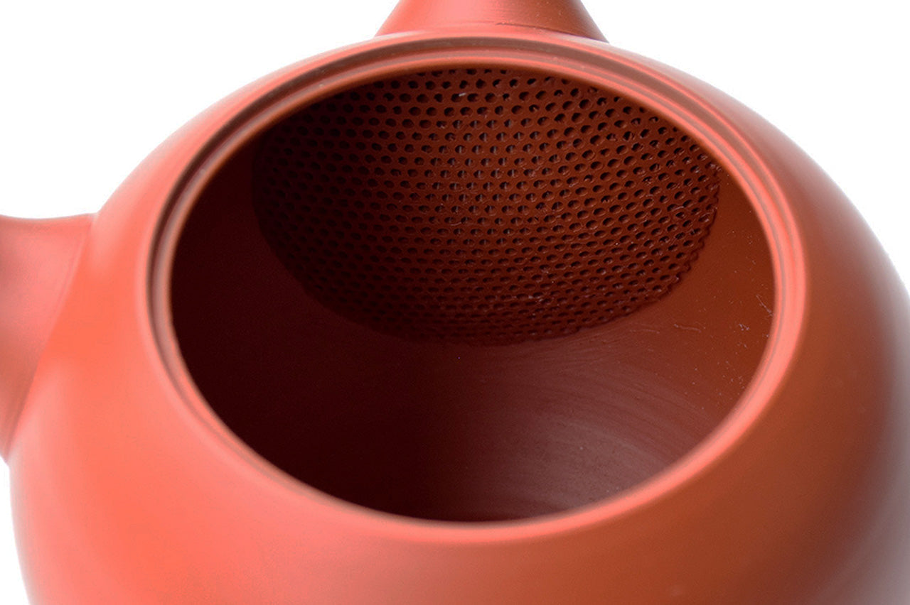 Hokuryu Round Teapot "Shudei (Red)"