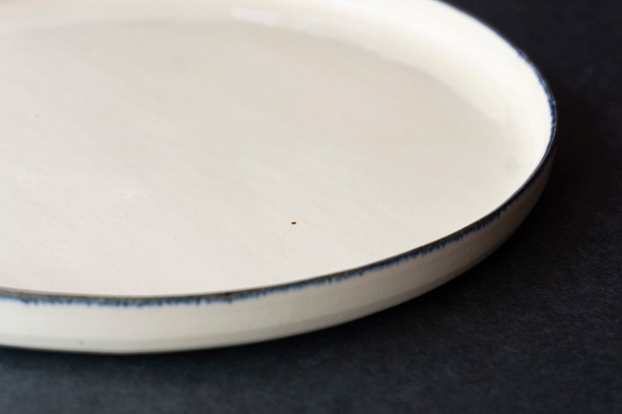 35 Flat Plate L Blue Rim