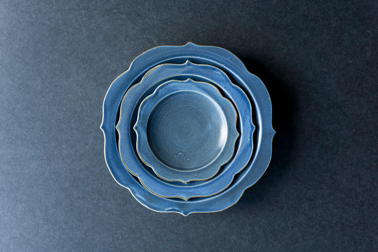 Chakra Plate L Blue Jeans