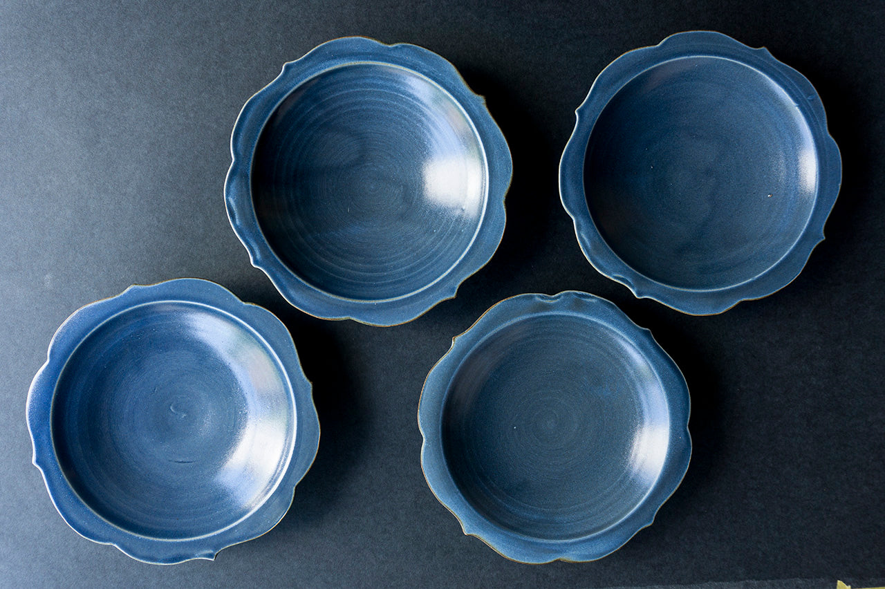 Chakra Plate L Blue Jeans