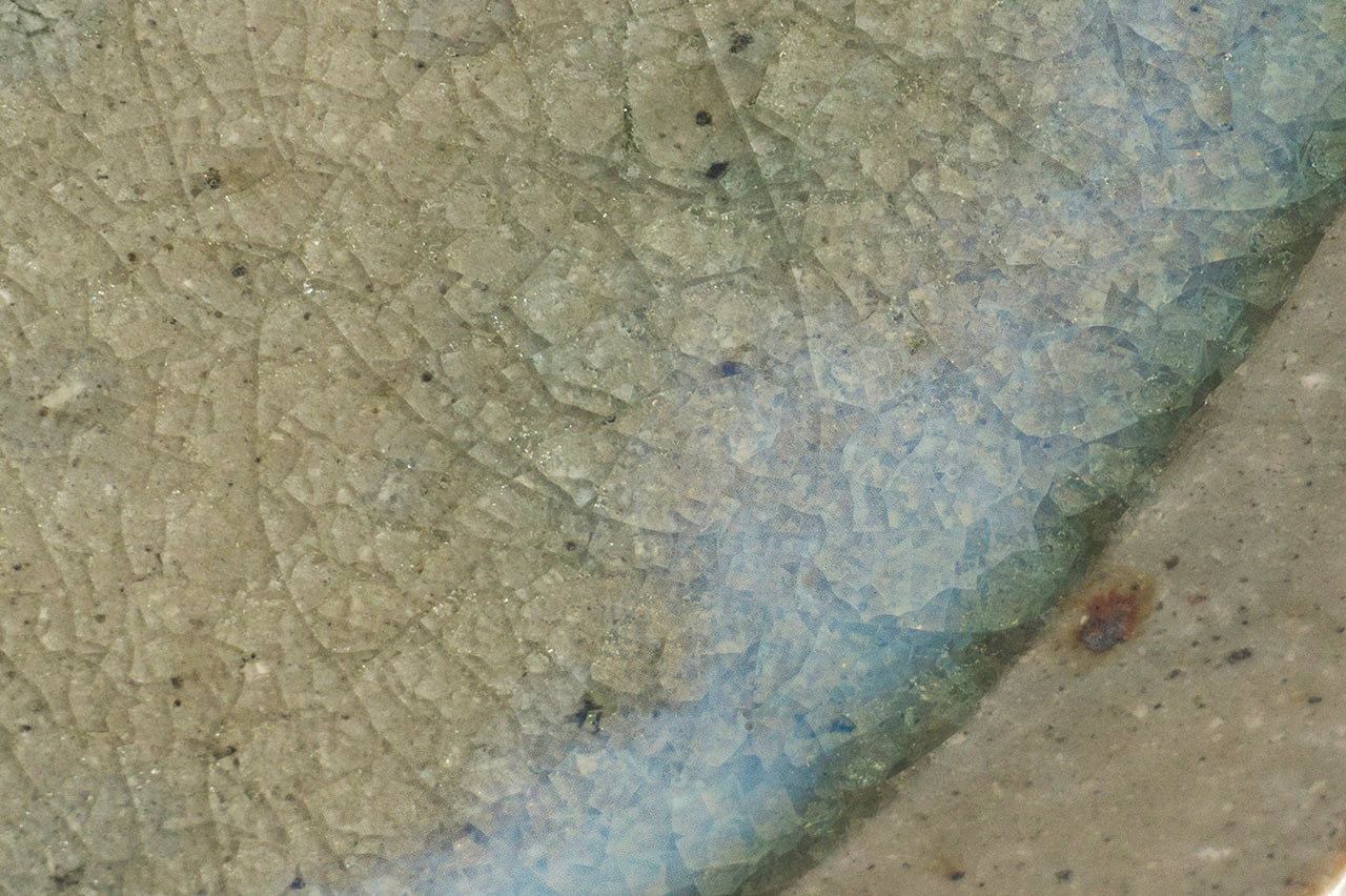 Miyagi Pottery Square Plate M Blue Glaze