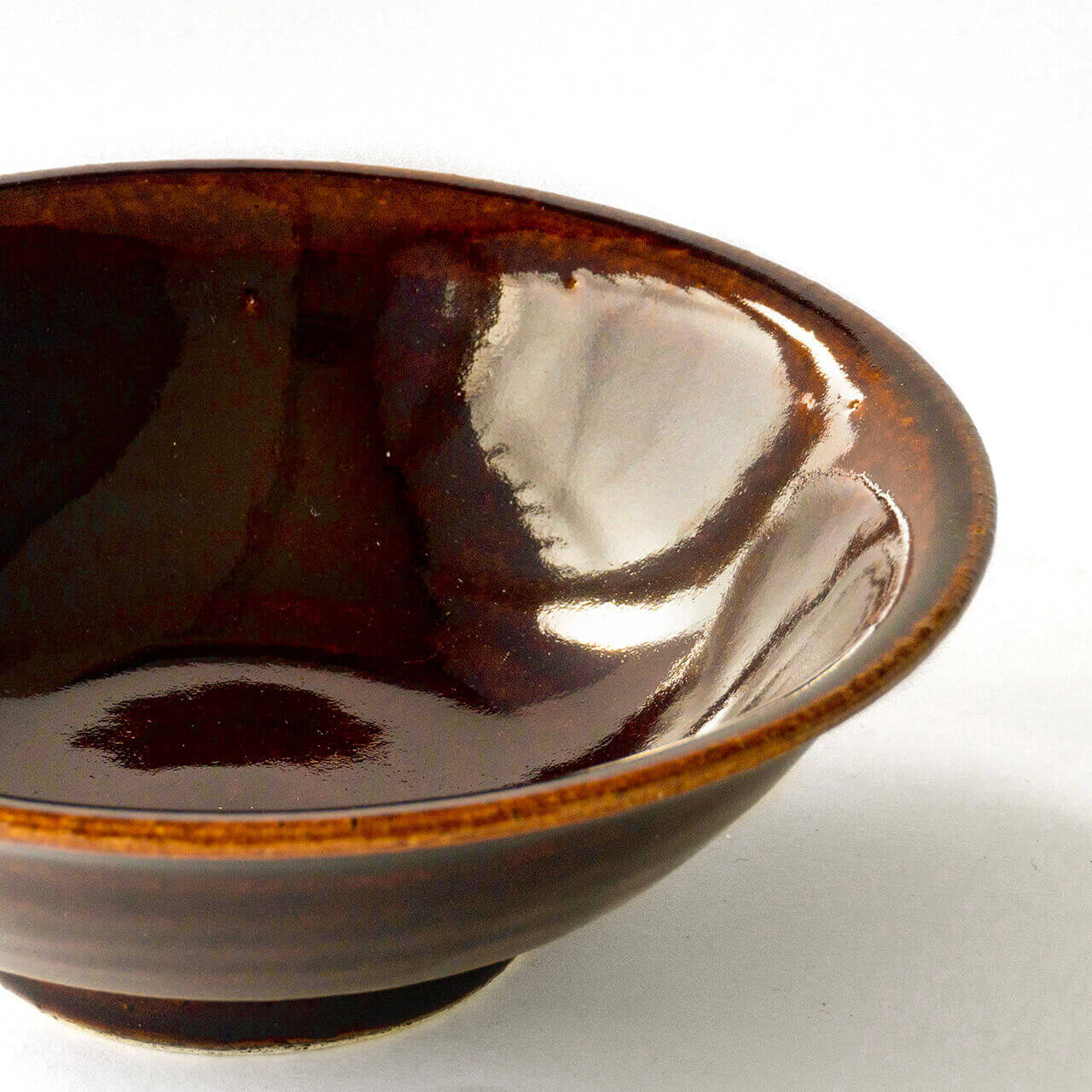 Yamahon Toubo Small Bowl Amber Glaze