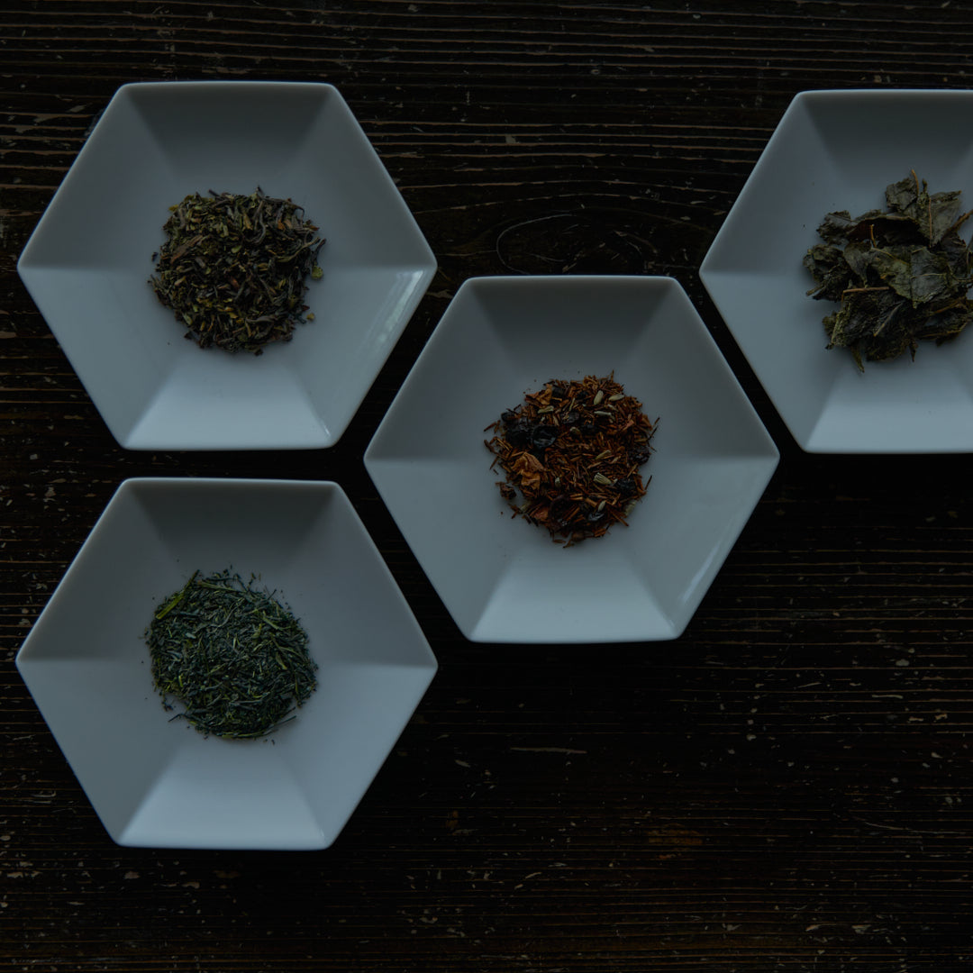 村上雄一 六角ティーボウル＆ソーサー　4pcs