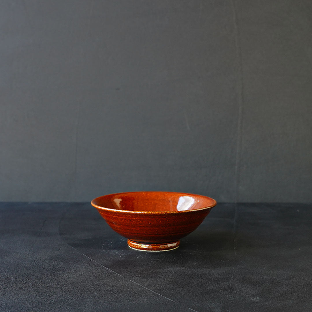 Yamahon Toubo  Small Bowl Amber Glaze