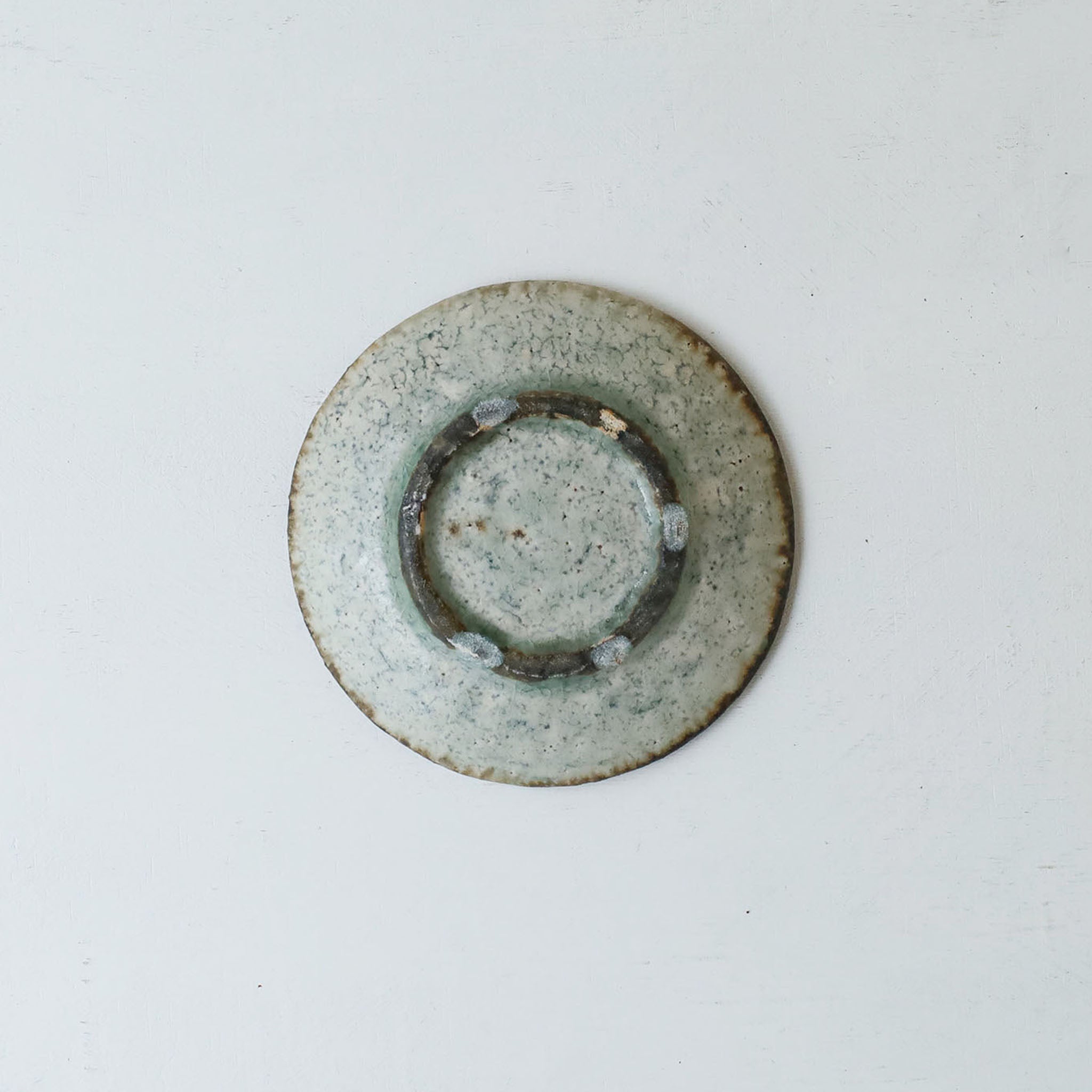 ●26-NT-39 Ash-Glazed Kohiki Mamezara (Mini Plate / φ100)