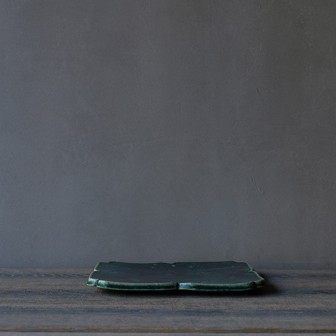 ●24-MS 48 織部釉 花皿