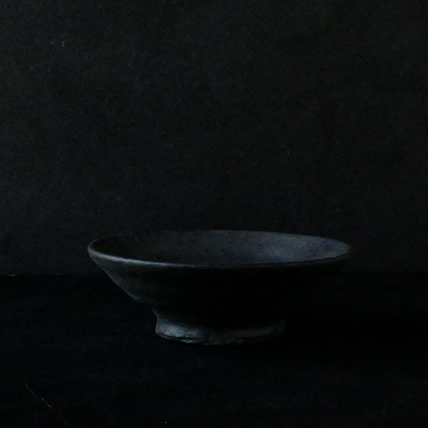 加地窯 黒化粧 鉢
