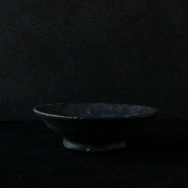 加地窯 黒化粧 鉢