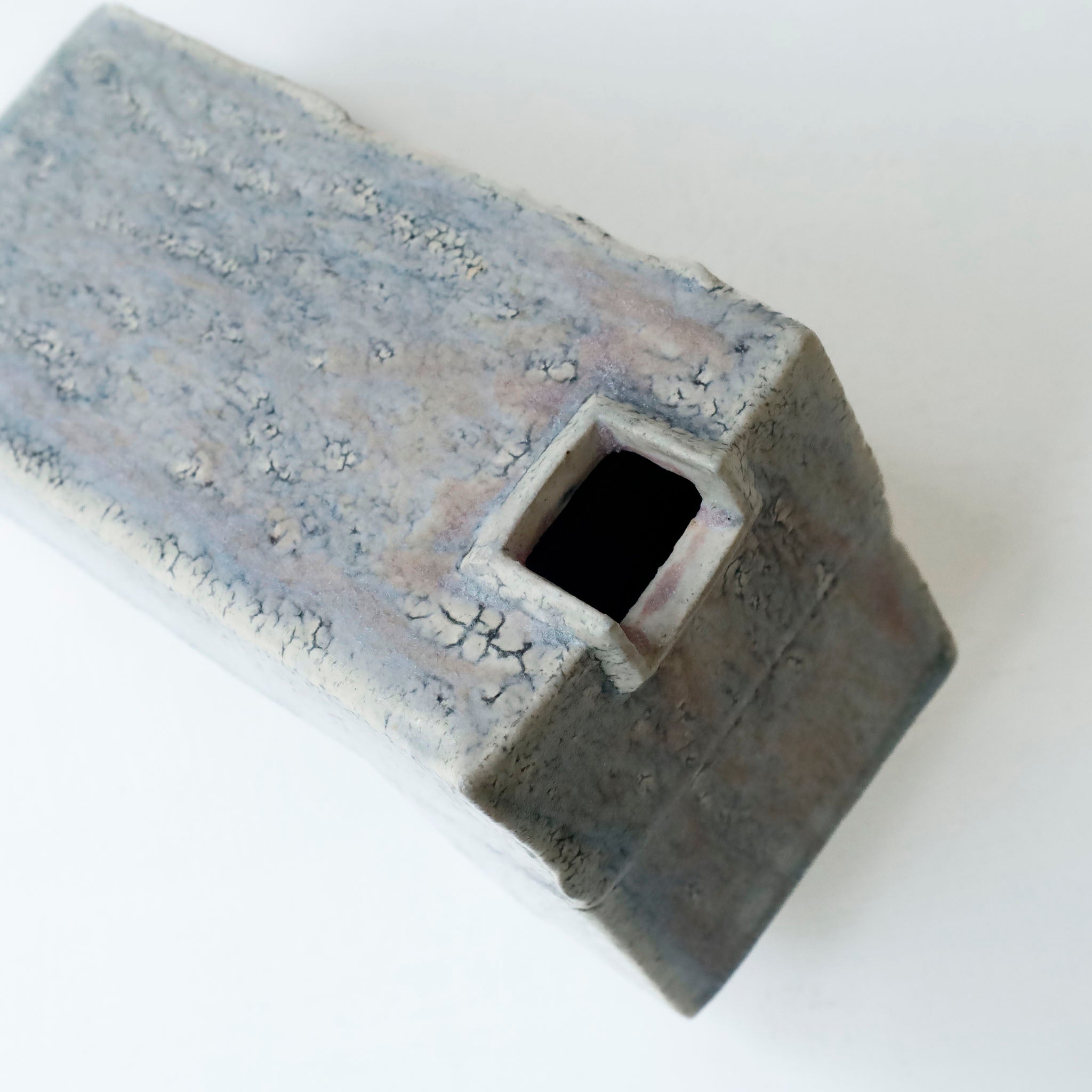 ●26-NT-73 Ash-Glazed Kohiki Block Vase