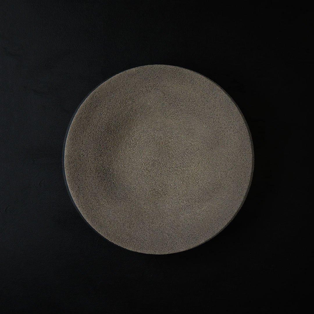 ●25-KF Sabi-urushi Deep Plate 24cm White