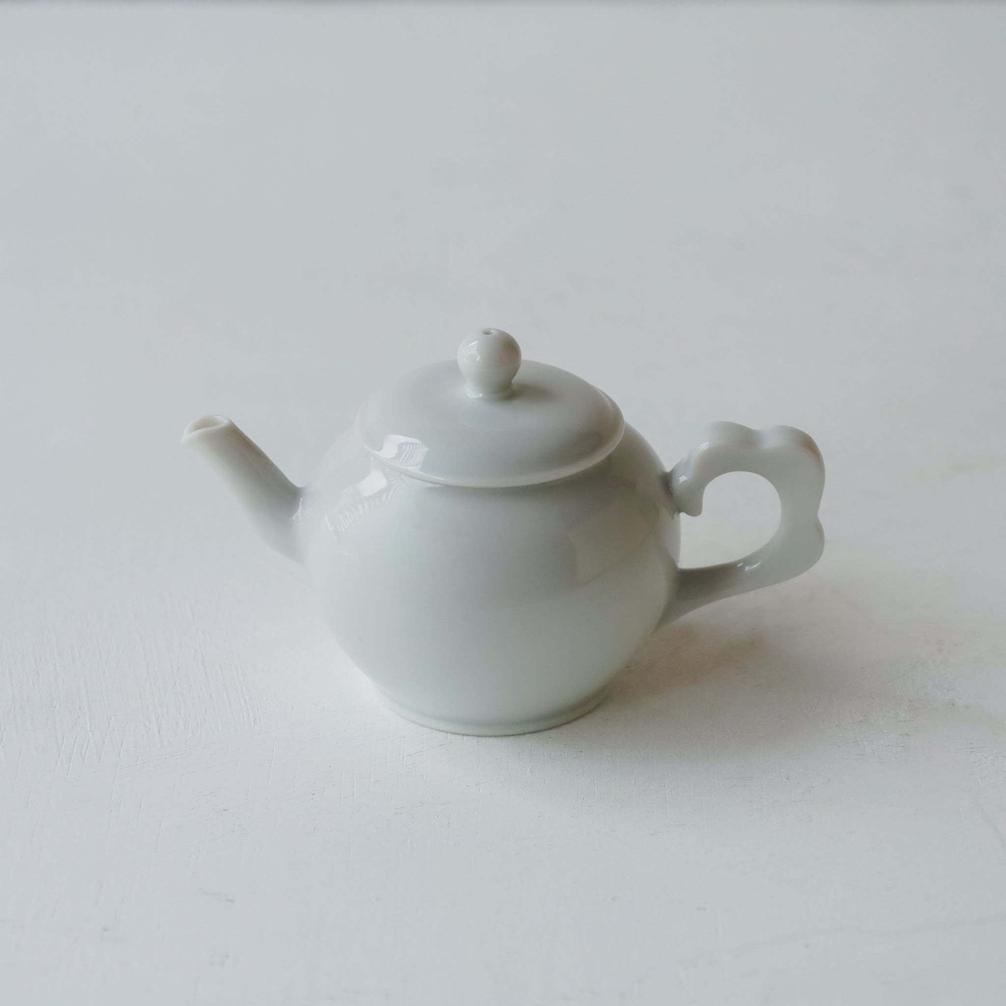 村上雄一 白磁茶壺 入道雲
