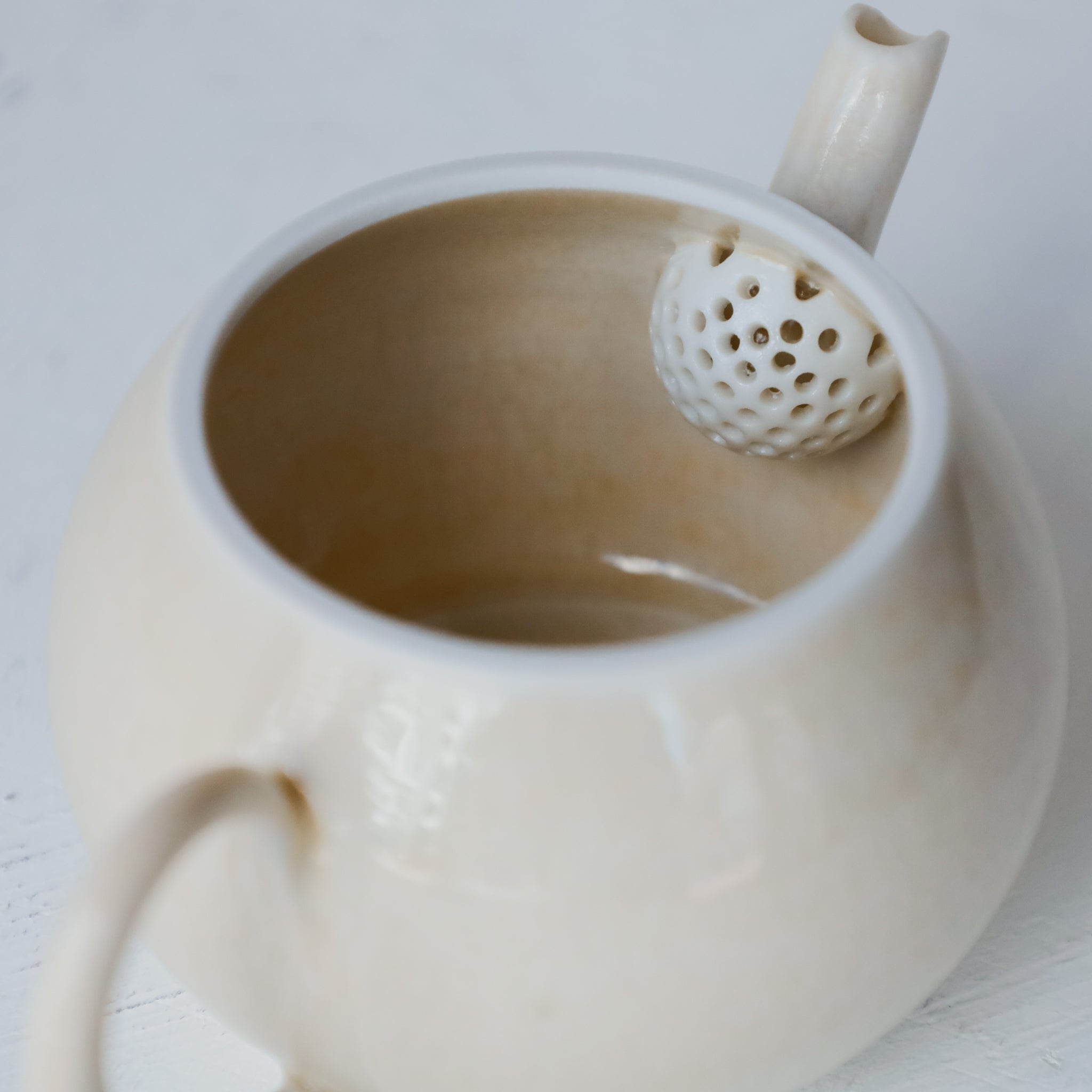 村上雄一 米色茶壺