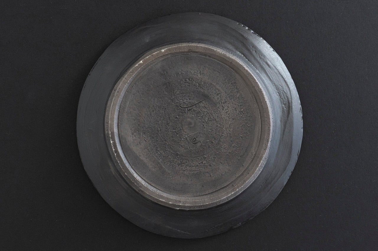 ◆Teppei Terada - KUROgane PLATE WITH RIM 210 (Gift Set of 2)