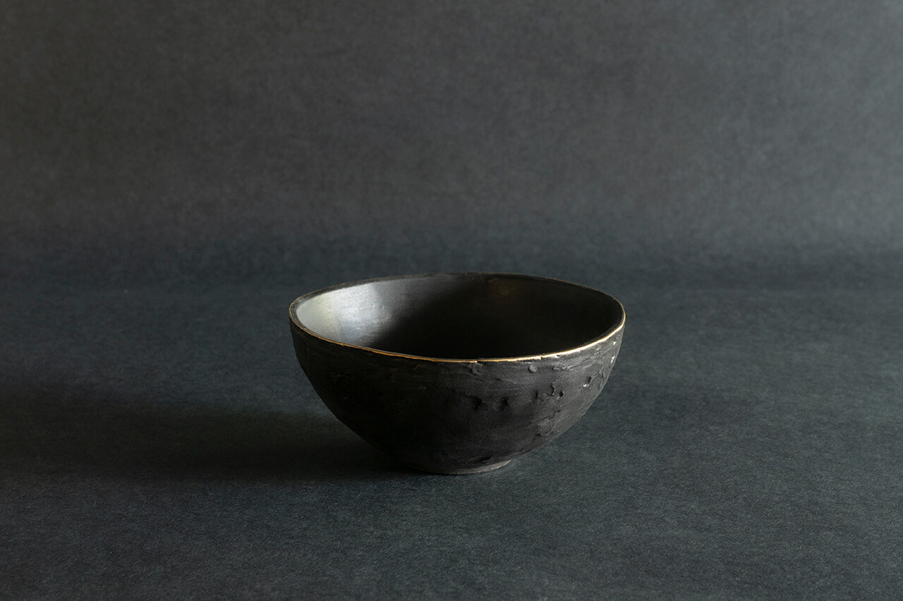 ◆Teppei Terada - KUROgane TALL BOWL 120 (Gift Set of 2)