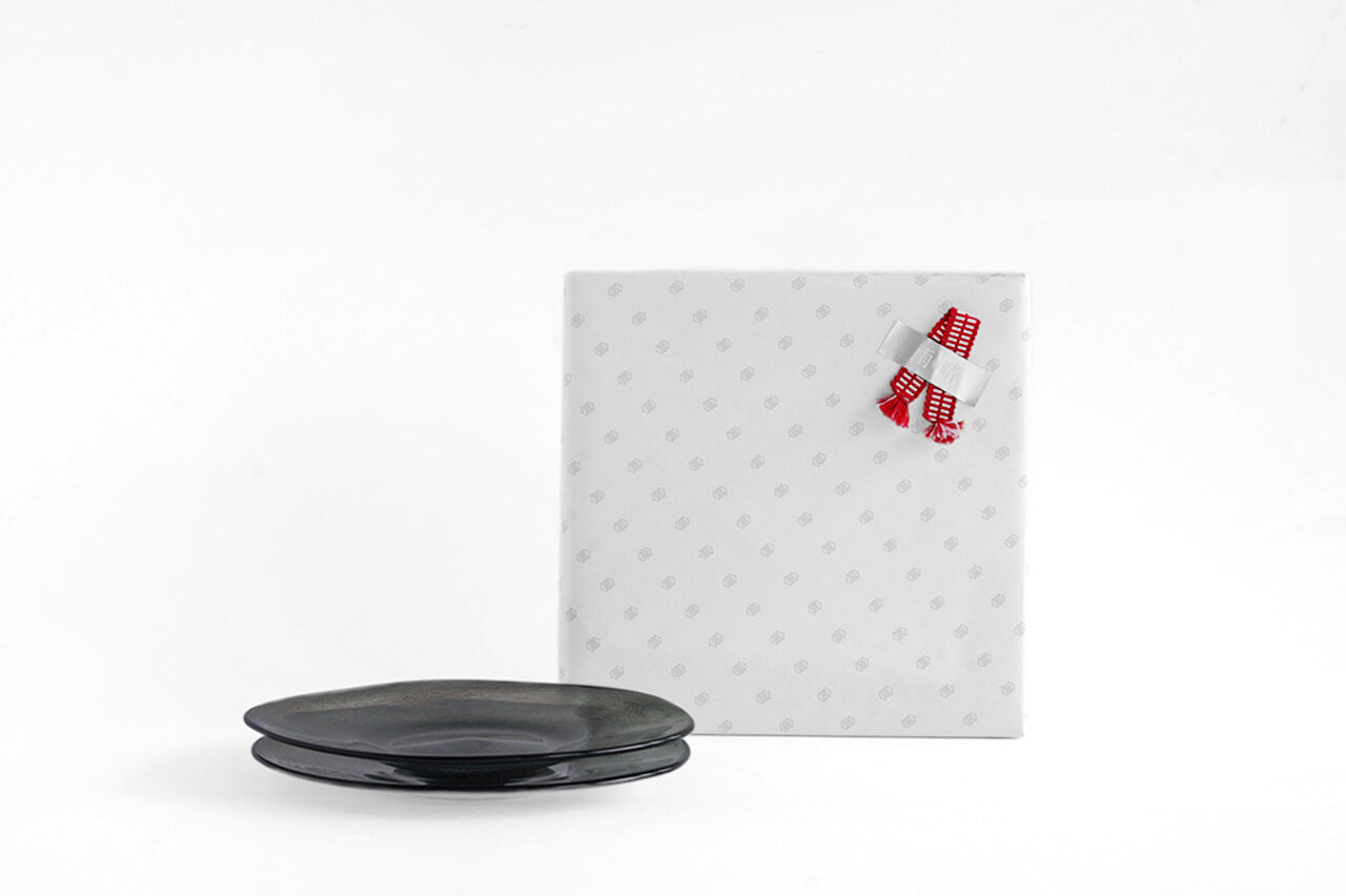 ◆kasumi plate SS KURO (Gift Set of 2)