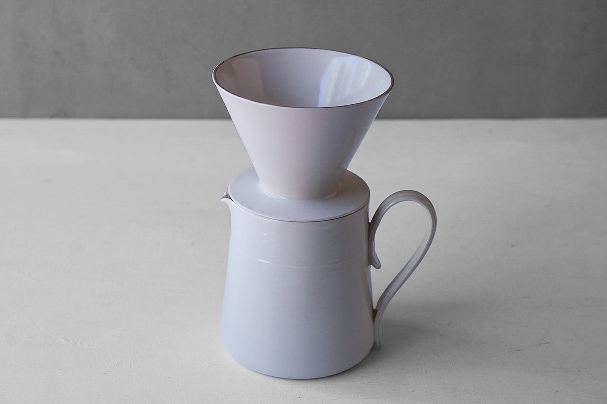 Tatsuya Hattori  White Silver Glaze  Coffee Dripper