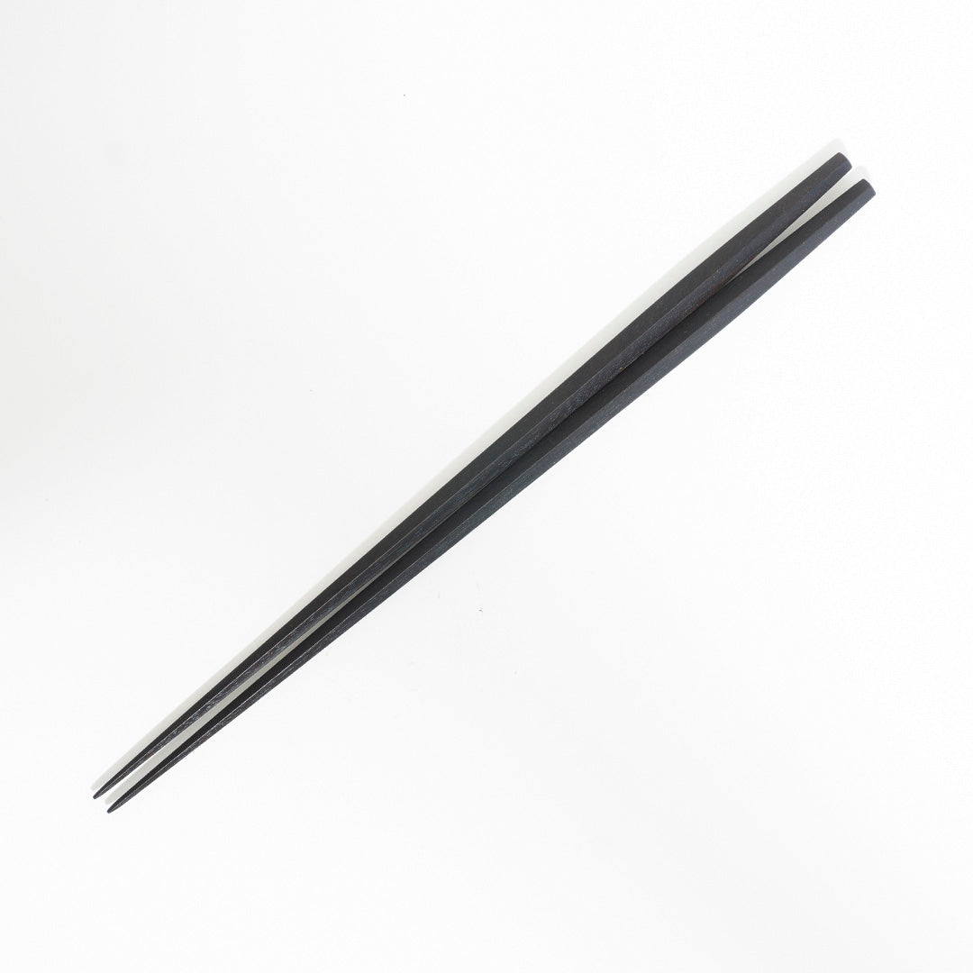 ◆Daikokuya Rikyu Ebony Chopsticks – Heptagon (Gift Set of 2)