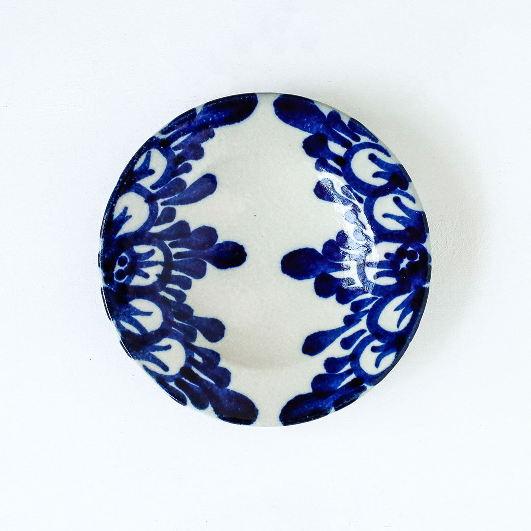 陶房眞喜屋 5寸皿 花唐草