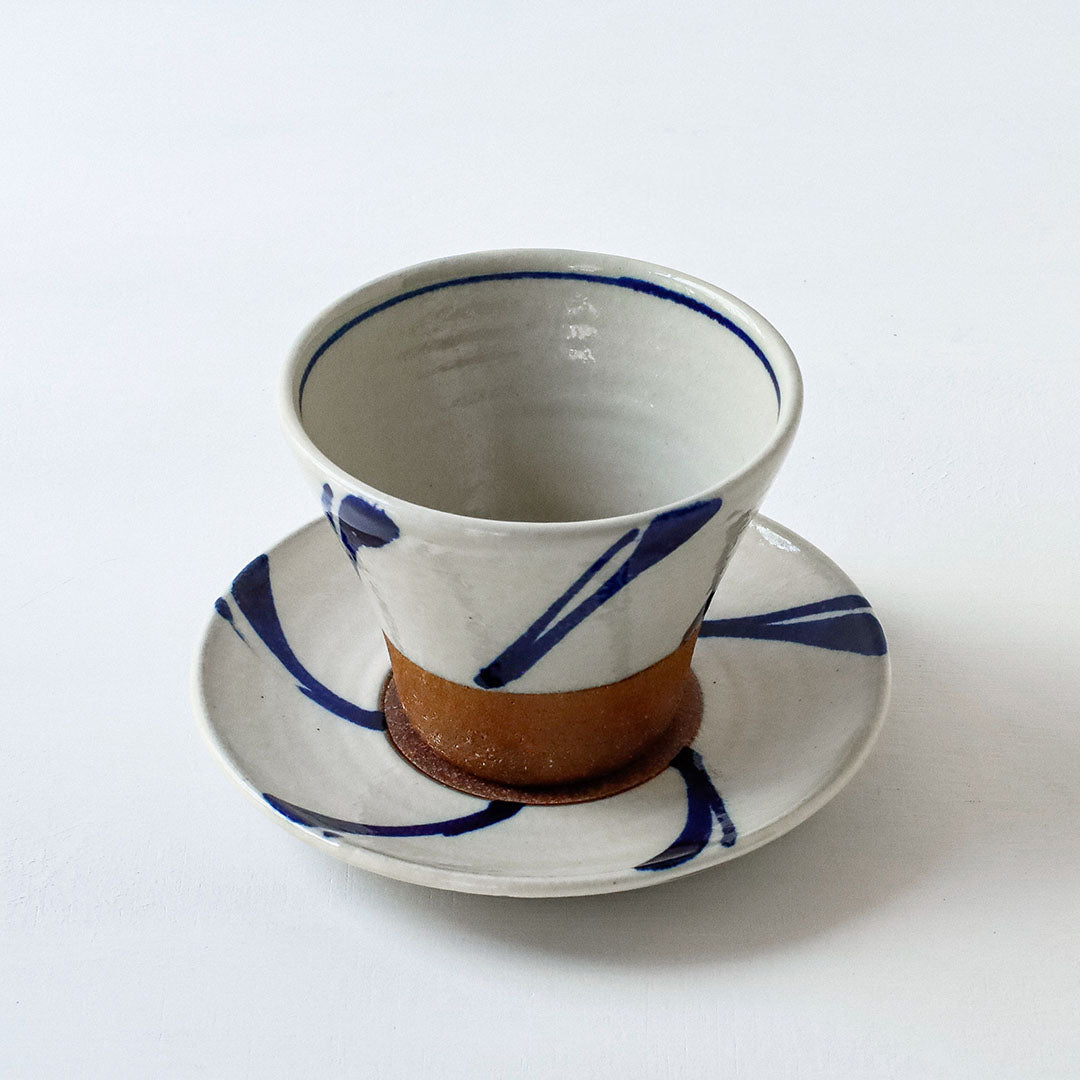 Toubou Makiya Cup & Saucer Matsuba