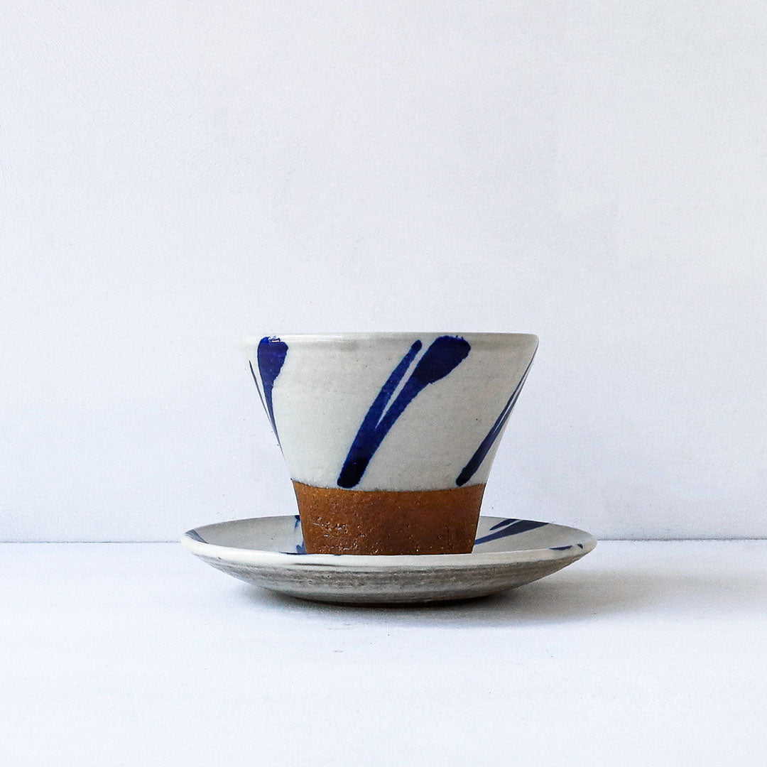 Toubou Makiya Cup & Saucer Matsuba