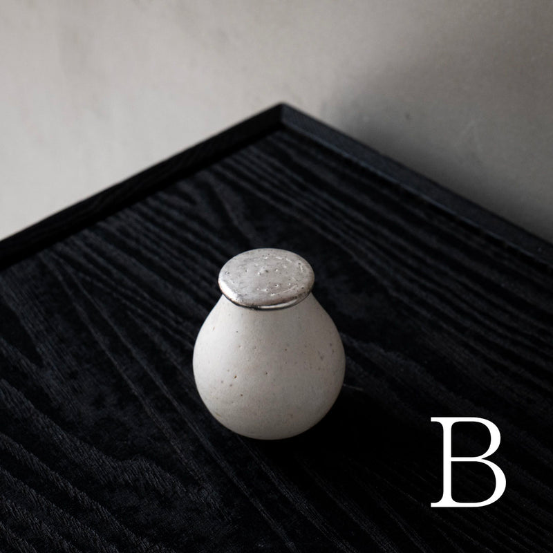 船串篤司 茶入れ(蓋銀)