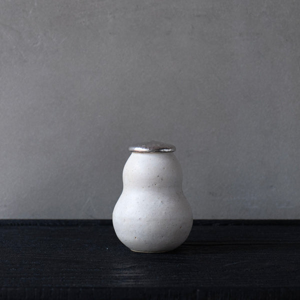 船串篤司 茶入れ(蓋銀)