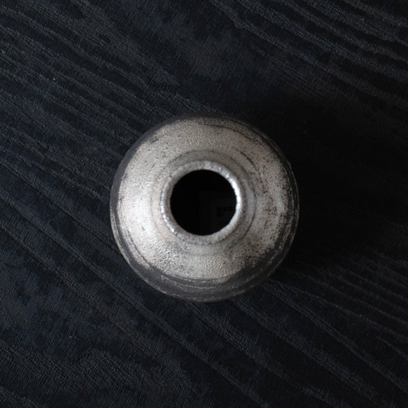 船串篤司 茶入れ(銀)