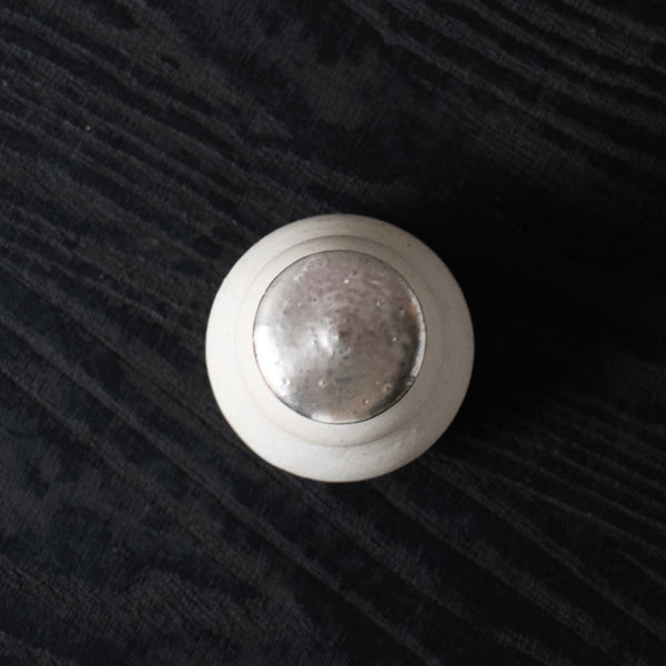 船串篤司 茶入れ(蓋銀)
