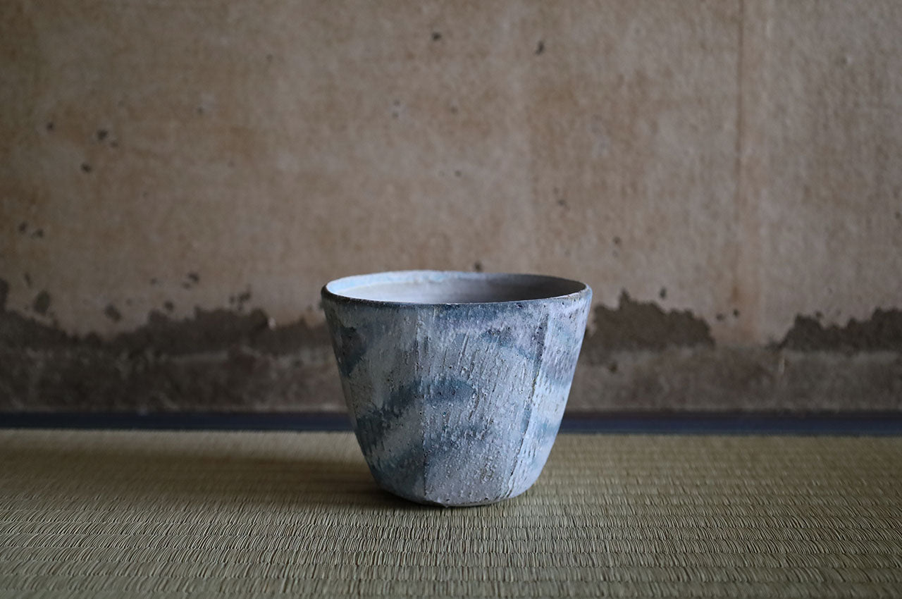 Etsuji Noguchi / Hakumentori Chawan (Faceted White Tea Bowl)