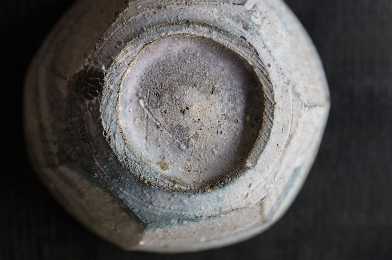 Etsuji Noguchi / Hakumentori Chawan (Faceted White Tea Bowl)