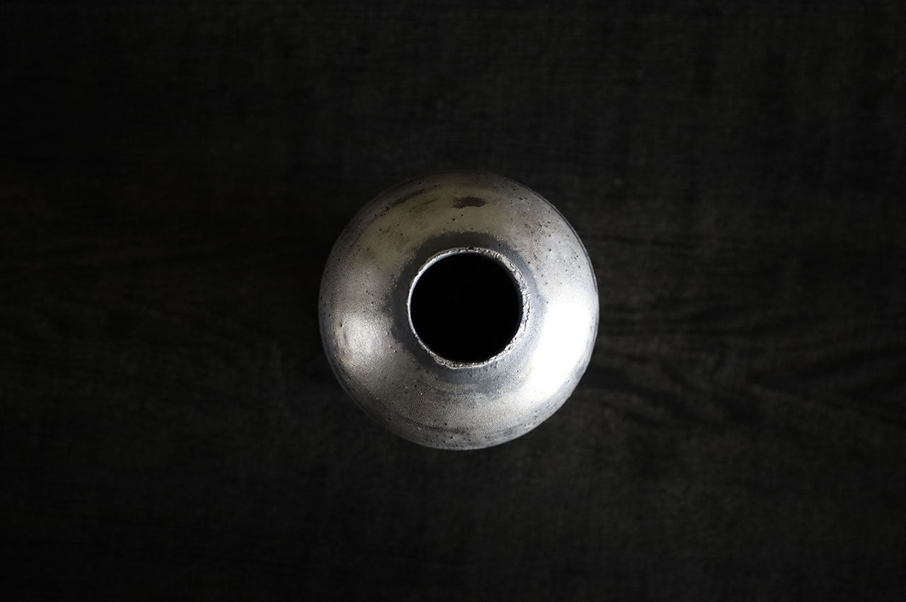 Atsushi Funakushi  Gin-sai Chaire (Silver-glazed Tea Caddy)