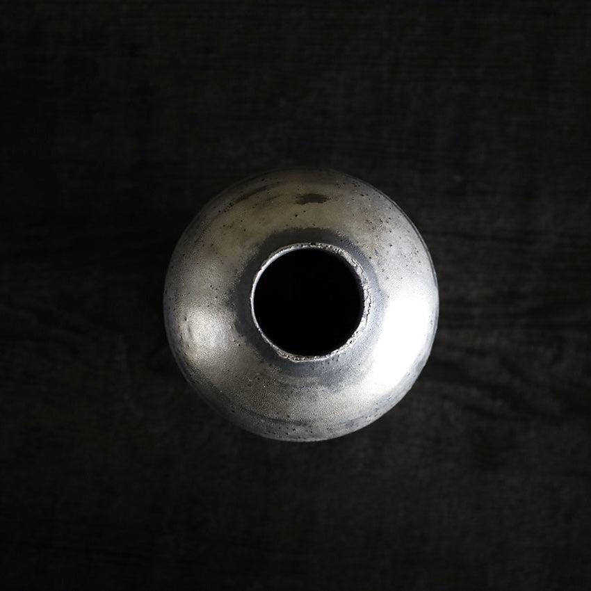 Atsushi Funakushi  Gin-sai Chaire (Silver-glazed Tea Caddy)