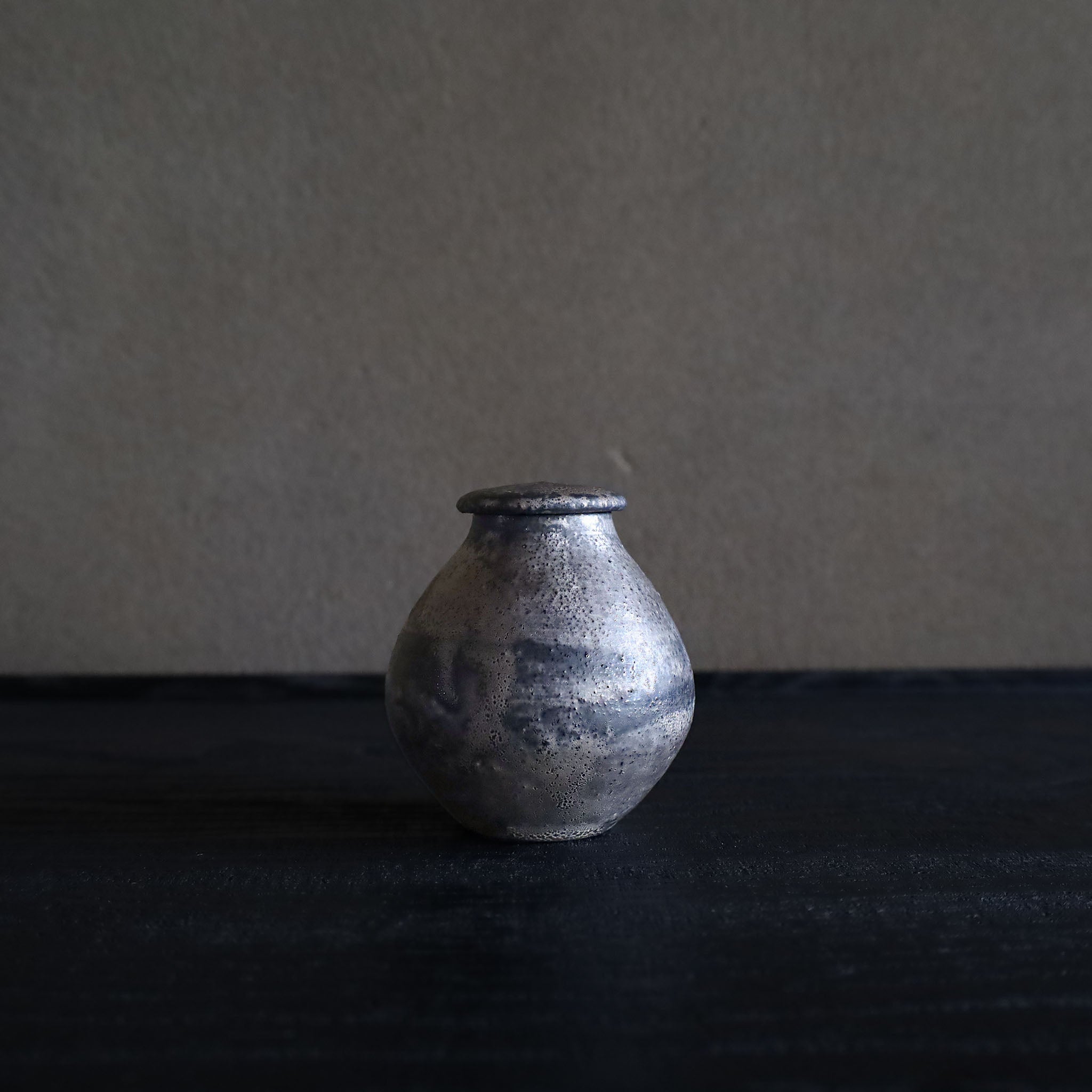 船串篤司 茶入れ(銀)
