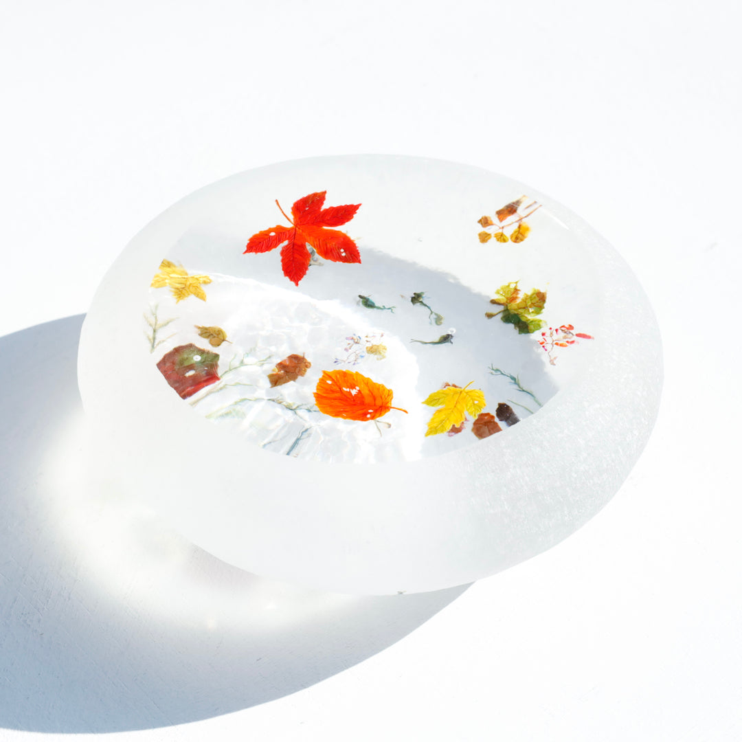 25-10S 久保裕子 池文鎮ー秋 いろいろ落ち葉