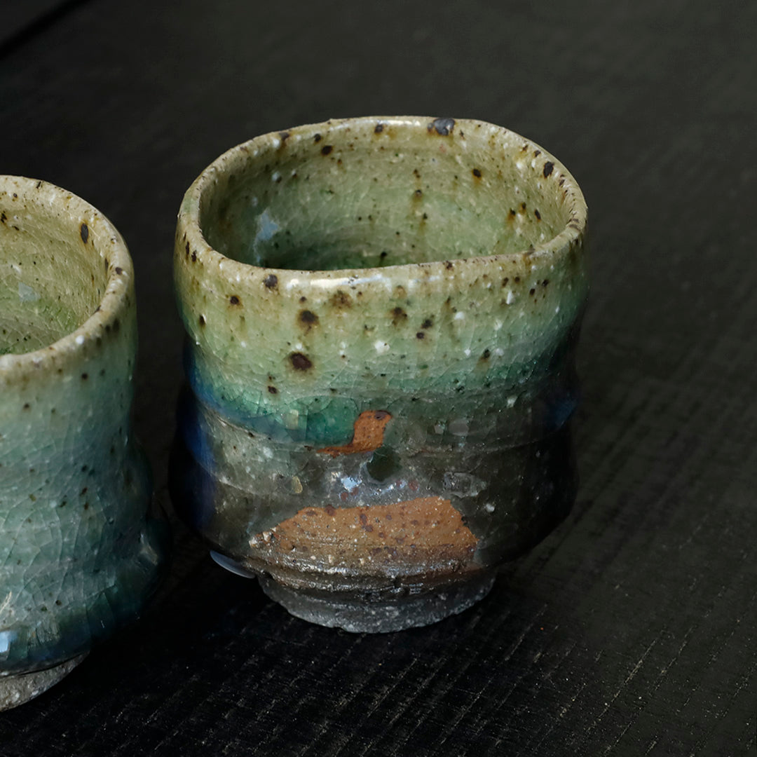 25-10S 陶器工房壹 灰釉徳利セット